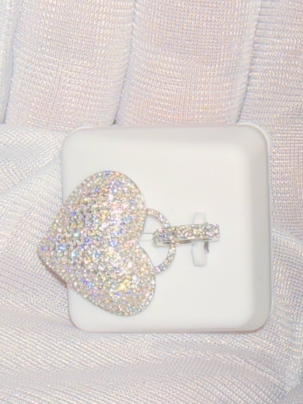 Sparkling 3 ctw Moissanite Heart Pendant Necklace - 925 Sterling Silver